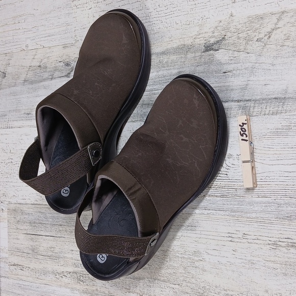 Bzees Dancer Taupe Fabric Slip-On Comfort Wedge Shoes #1504 - Picture 12 of 12